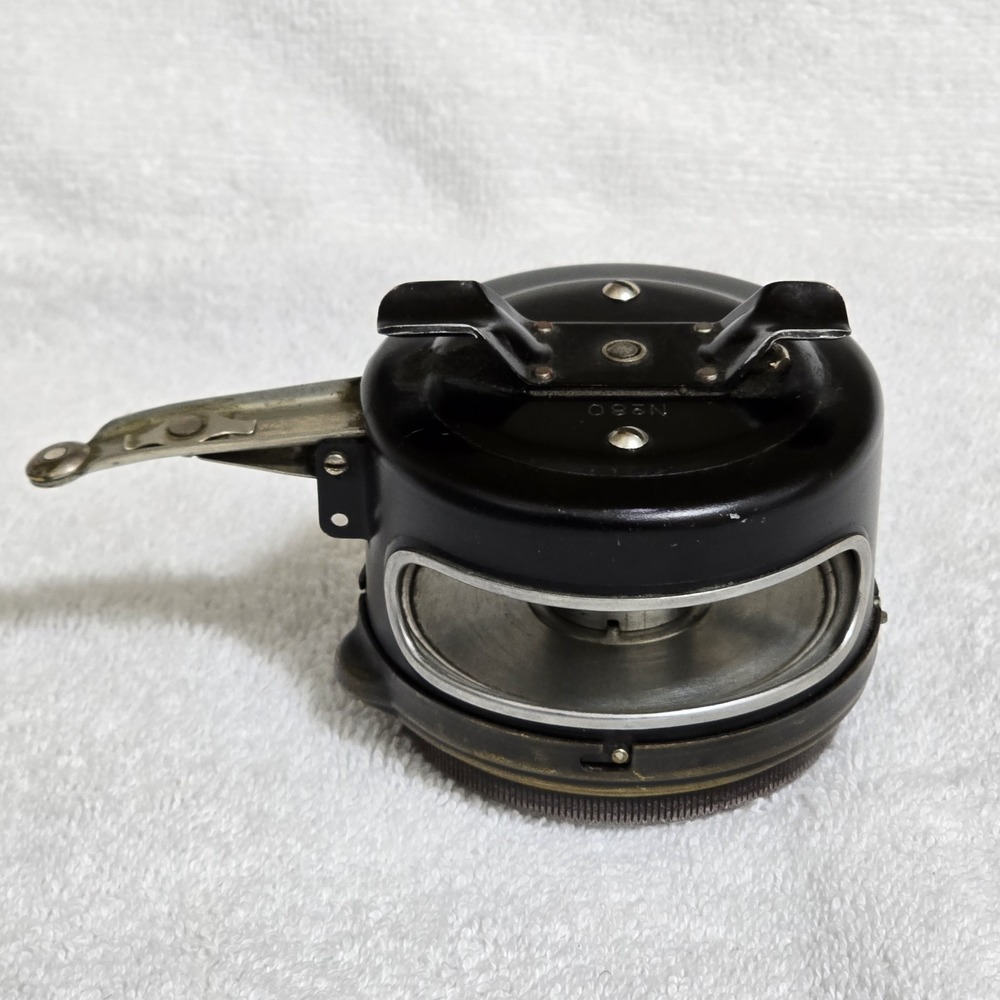 Vintage Perrine Free Stripping‎ No. 80 Automatic Fly Fishing Reel Black